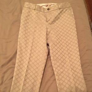 Printed khaki pant